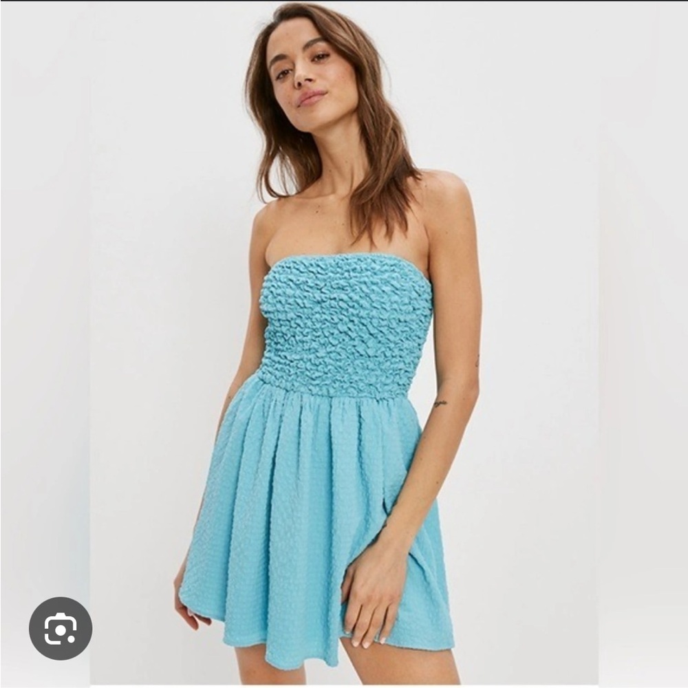 Teal AE mini dress